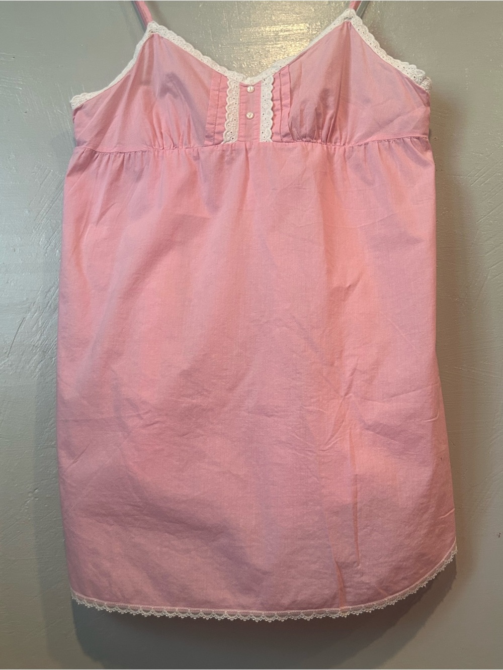 Vintage Aeropostale Pink baby Doll Lace-Trim Sleep Chemise - Picture 3 of 14